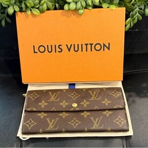 Louis Vuitton Sarah Portefeuille Brown Monogram Women wallet
